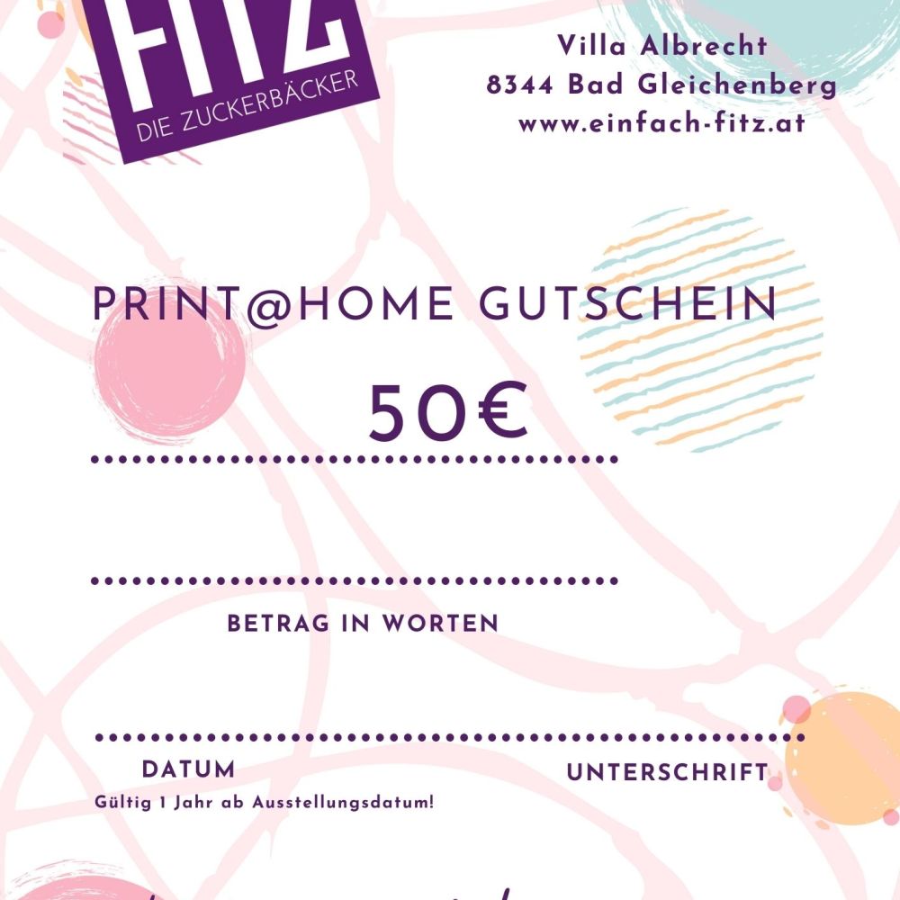 Print @ home Gutschein 50€