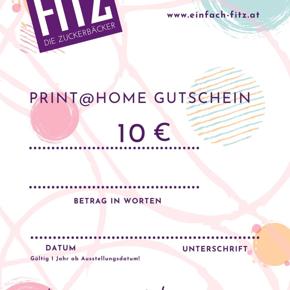 Print @ home Gutschein 10€