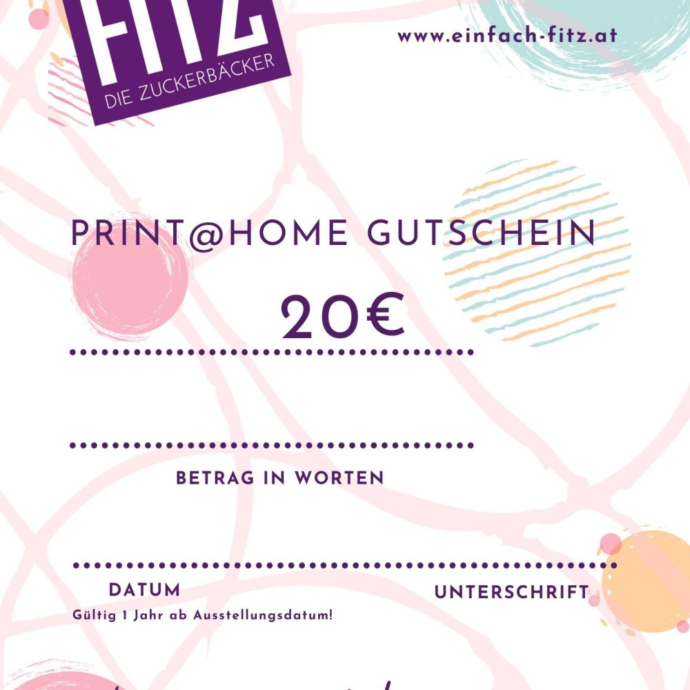 Print @ home Gutschein 20€