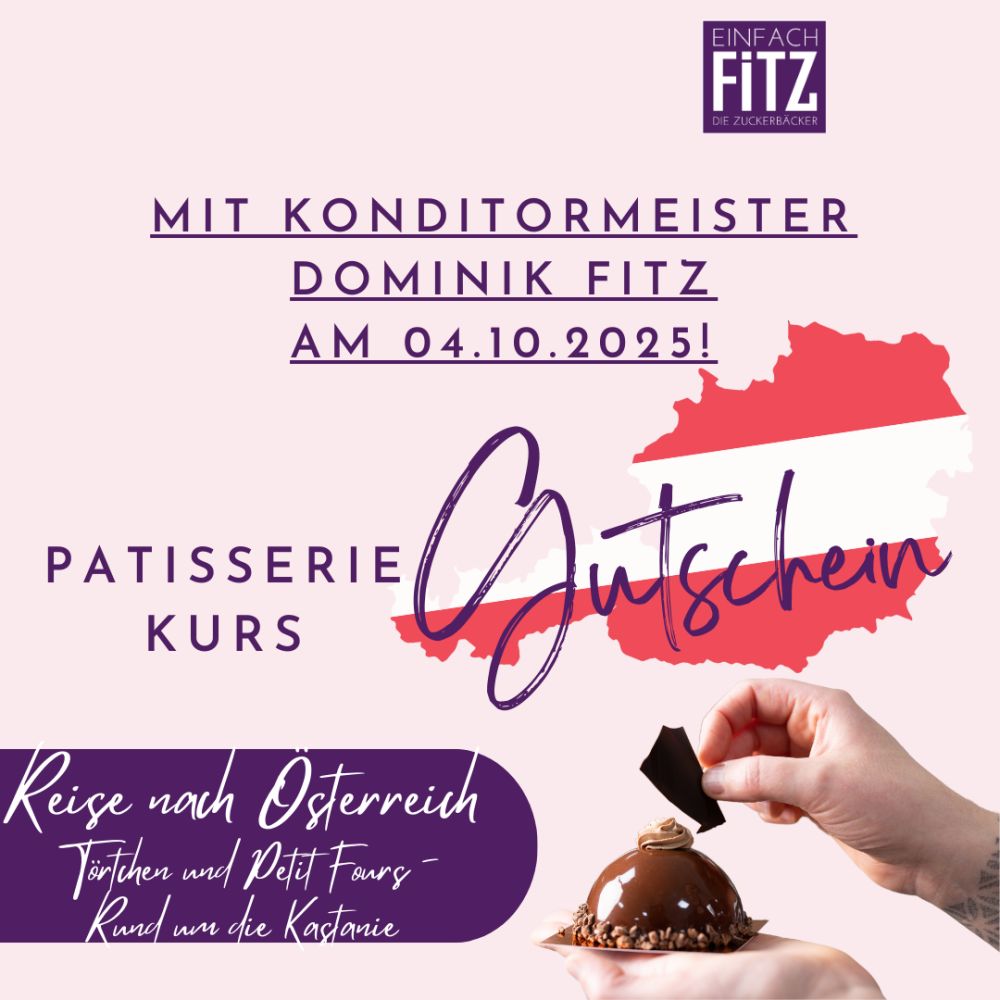 Patisseriekurs Gutschein für 04.10.25